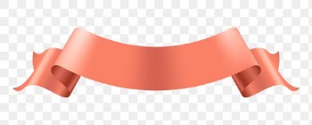 Ribbon clipart PNG, pink gold banner on… | Free stock illustration | High Resolution graphic