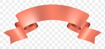 Ribbon clipart PNG, pink gold banner on… | Free stock illustration | High Resolution graphic