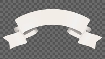 Ribbon clipart PNG, white banner on… | Free stock illustration | High Resolution graphic