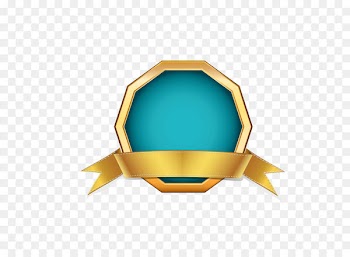 Ribbon Computer file - Gold ribbon border polygon 