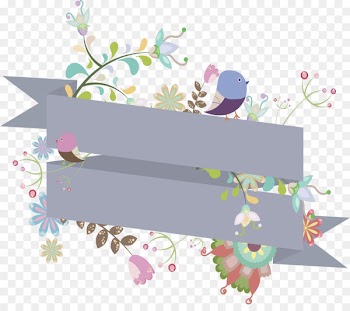 Ribbon Computer file - Gray spiral ribbon header box 