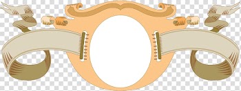 Ribbon CorelDRAW, psd banner transparent background PNG clipart