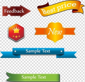 Ribbon CorelDRAW Scalable Graphics, Free irregular tag transparent background PNG clipart