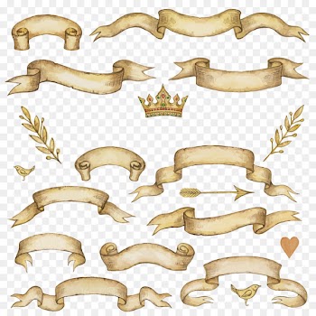 Ribbon Drawing Illustration - Fashion Ribbon label 