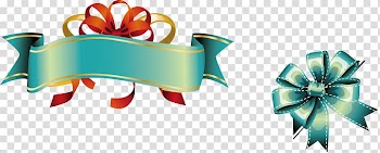 Ribbon Euclidean Banner , Blue beautiful gift box transparent background PNG clipart