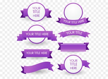 Ribbon Euclidean vector - 8 purple ribbon icon 
