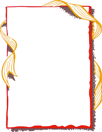 ribbon frame gold red - /page_frames/more_frames/ribbon_edge ...