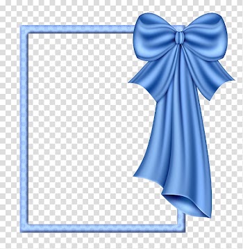 Ribbon Frames Blue, ribbon transparent background PNG clipart