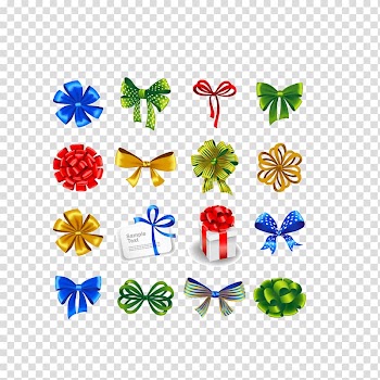 Ribbon Gift Illustration, Free gift packaging material buckle transparent background PNG clipart