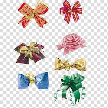 Ribbon Gift Packaging and labeling, Color bow transparent background PNG clipart
