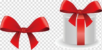 Ribbon Gift Red , Belt gift box transparent background PNG clipart