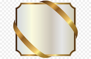 Ribbon Gold Clip art - White Label with Gold Ribbon PNG Image 