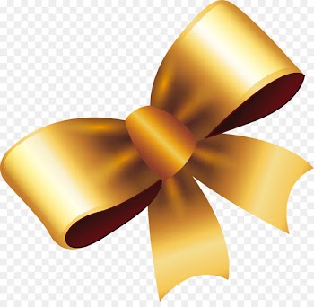 Ribbon Gold Gift - Exquisite gold bow 