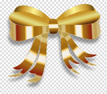 Ribbon Gold , Gold Ribbon transparent background PNG clipart