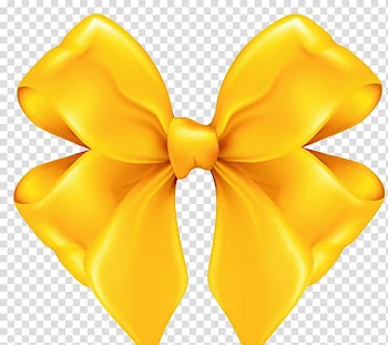 Ribbon Gold , Golden Bow transparent background PNG clipart