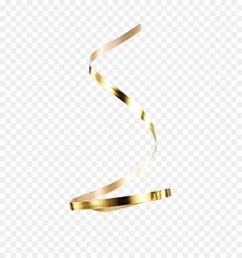 Ribbon Gold Icon - Gold ribbon 
