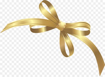 Ribbon Gold - Vector painted golden bow 