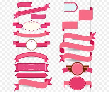 Ribbon Graphic design - Flat ribbon banner cartoon 