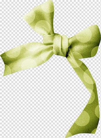 Ribbon Green Gift, Green bow transparent background PNG clipart
