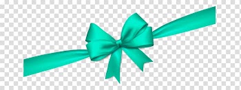 Ribbon Green Gift wrapping, painted green satin bow transparent background PNG clipart