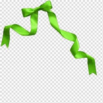 Ribbon Green, Green ribbon bow transparent background PNG clipart