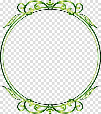 Ribbon Green Ring Circle, Green ribbon ring transparent background PNG clipart