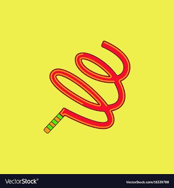 Ribbon gymnastic gymnastics ribbon rhythmic vector image