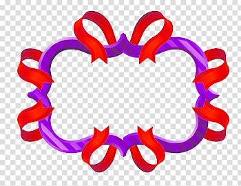 Ribbon Happy Birthday to You , Red ribbon color frame transparent background PNG clipart