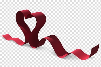 Ribbon, Heart Ribbon transparent background PNG clipart
