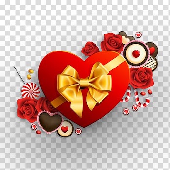 Ribbon Heart Valentines Day , Creative Valentine's Day transparent background PNG clipart