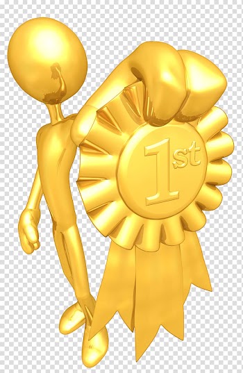 Ribbon Illustration, 3D villain holding a medal transparent background PNG clipart