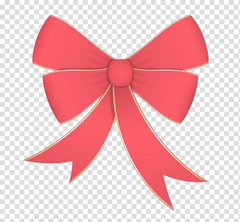 Ribbon Illustration, Red bow transparent background PNG clipart