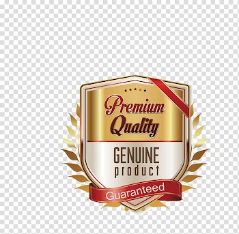 Ribbon Label Gold , Golden Shield Label material transparent background PNG clipart