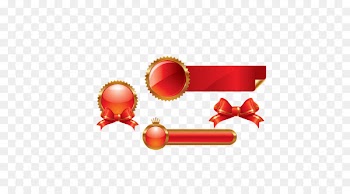 Ribbon Label - Red Ribbon label 