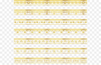 Ribbon Lace Gold Pattern - Delicate gold lace border 