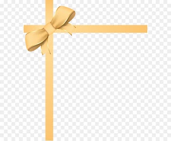 Ribbon Paper Download - Golden ribbon bow frame 