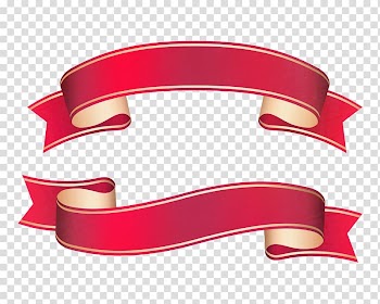 Ribbon Paper Web banner , Red Ribbon transparent background PNG clipart