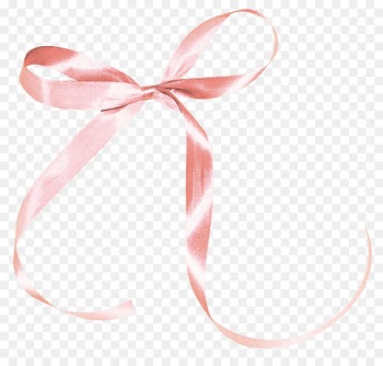 Ribbon Pink Shoelace knot - Pretty pink ribbon bow 