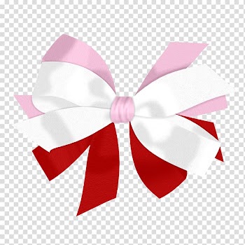 Ribbon Pink White Shoelace knot, bow ribbon transparent background PNG clipart