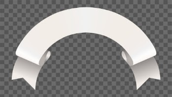 Ribbon PNG image, white decorative banner… | Free stock illustration | High Resolution graphic