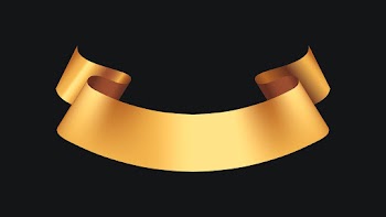 Ribbon psd image, golden banner graphic… | Free stock illustration | High Resolution graphic