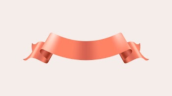 Ribbon psd image, peach banner graphic… | Free stock illustration | High Resolution graphic