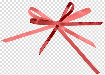Ribbon, Red bow transparent background PNG clipart
