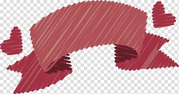 Ribbon, Red doodle ribbon transparent background PNG clipart