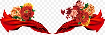 Ribbon Red Download - Peony red ribbon 