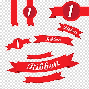 Ribbon Red Illustration, Creative ribbon material transparent background PNG clipart