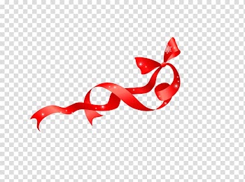 Ribbon Red, Red Ribbon transparent background PNG clipart