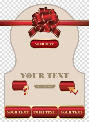 Ribbon , Red ribbon tag transparent background PNG clipart
