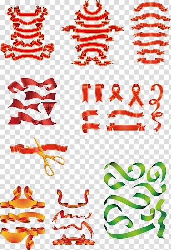 Ribbon , Red Ribbon transparent background PNG clipart