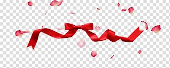 Ribbon , Ribbon bow petals floating transparent background PNG clipart